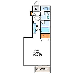 東洋ハイツ A棟 4階/-