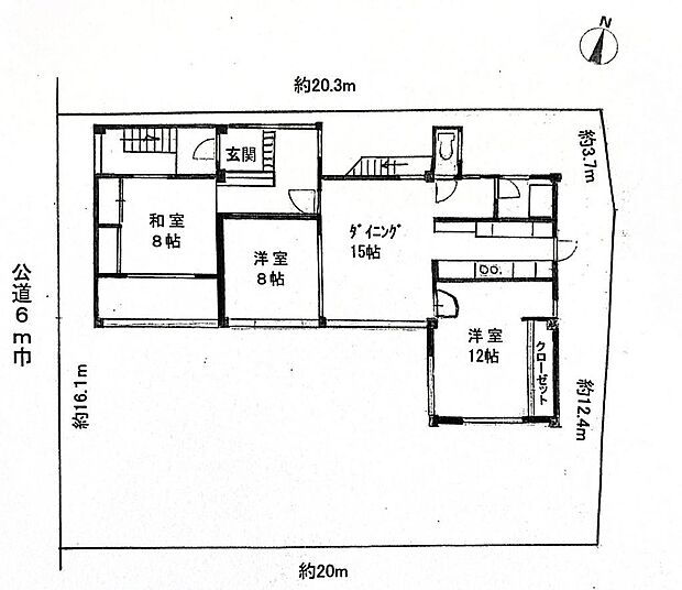 名鉄瀬戸線 尾張旭駅まで 徒歩16分(3LDK)の間取り