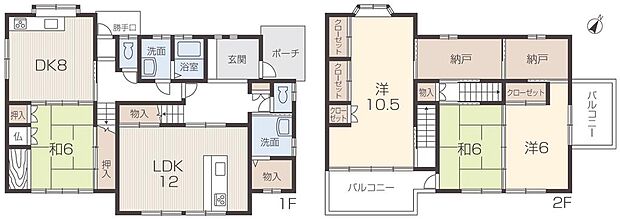 白浜町乙　戸建(5SLDK)の間取り