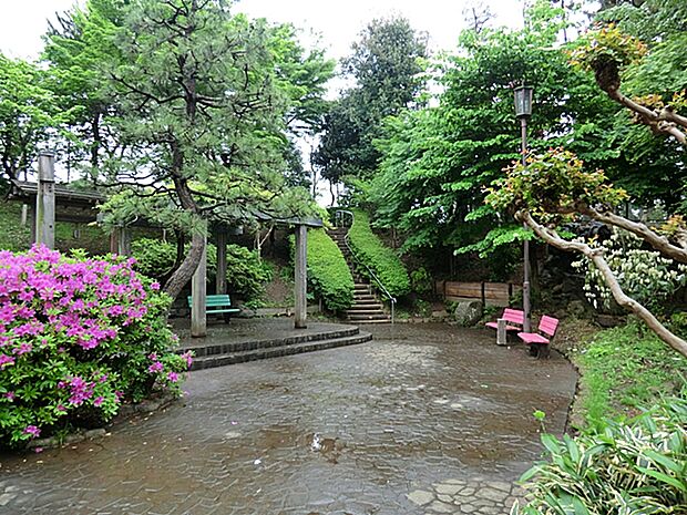 鵜の木松山公園　220ｍ