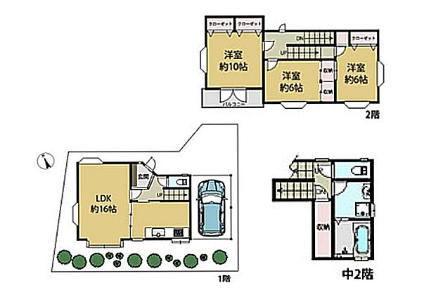 中古一戸建　西東京市富士町(3LDK)の間取り