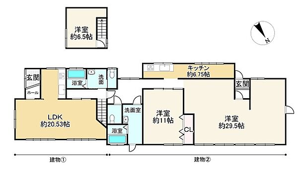 ＪＲ湖西線 大津京駅まで 徒歩22分(3LDK)の間取り