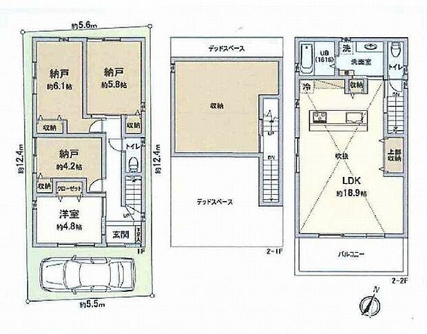 Ａ号地(1SLDK)の間取り