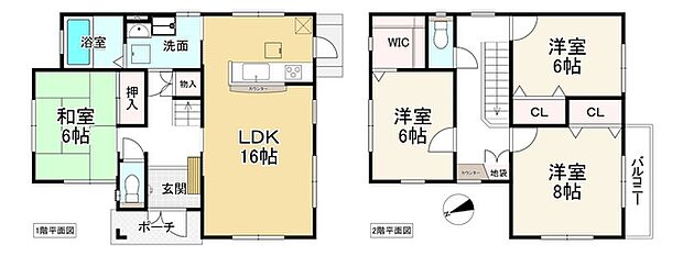 南海高野線 御幸辻駅まで 徒歩14分(4LDK)の間取り