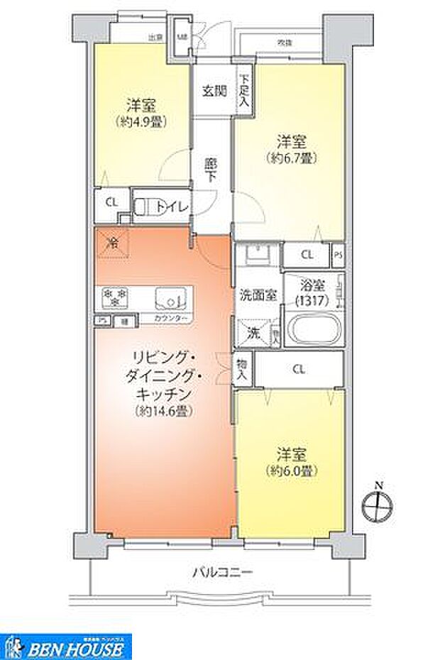 ・南向きのお部屋では採光たっぷり取り込むことができます・リビング隣接の居室は間仕切りを開放してのご利用も可能です・対面キッチンでリビングを伺いながらお料理できます・是非ご確認ください