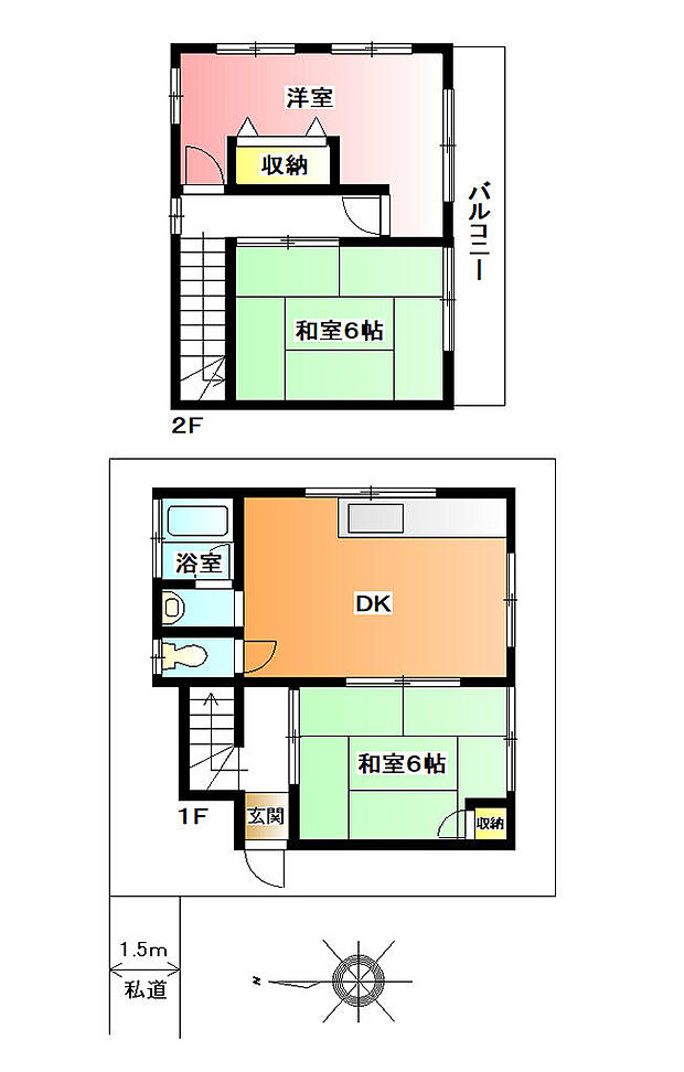 東京メトロ有楽町線 地下鉄成増駅まで 徒歩8分(3DK)の間取り