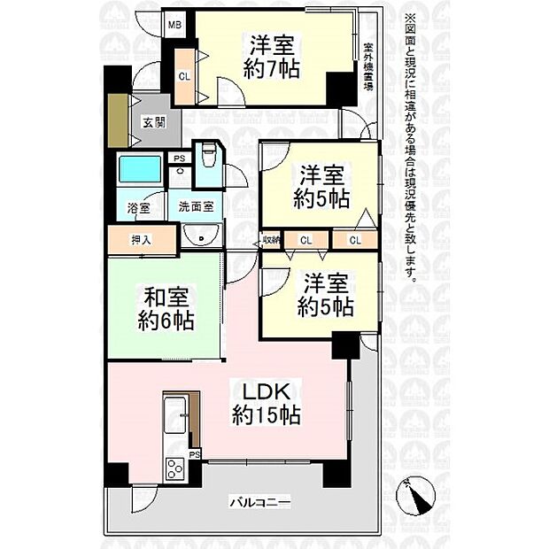 ロータリーパレス東松山箭弓町(4LDK) 2階の間取り