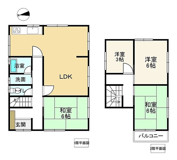 山陽電鉄本線 的形駅まで 徒歩2分(4LDK)の間取り