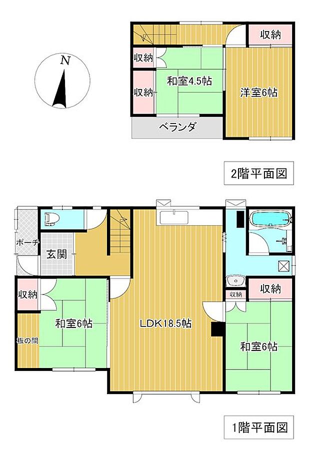 美山町南7丁目4番　戸建て(4LDK)の間取り