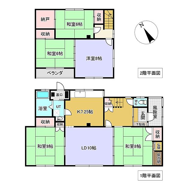 朝日町18番　戸建て(5LDK)の間取り