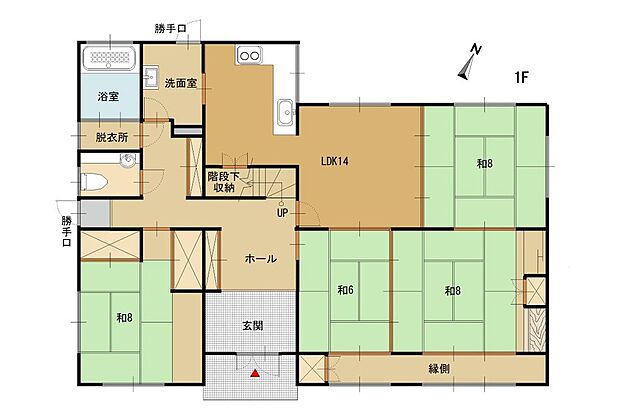 綾部市上杉町鳥居野北中古住宅(7SLDK)の間取り