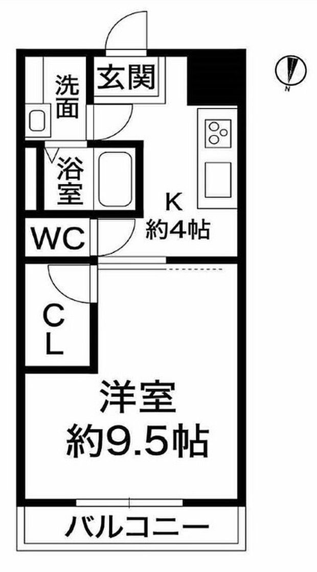 新大阪第一ダイヤモンドマンション(1K) 6階の間取り