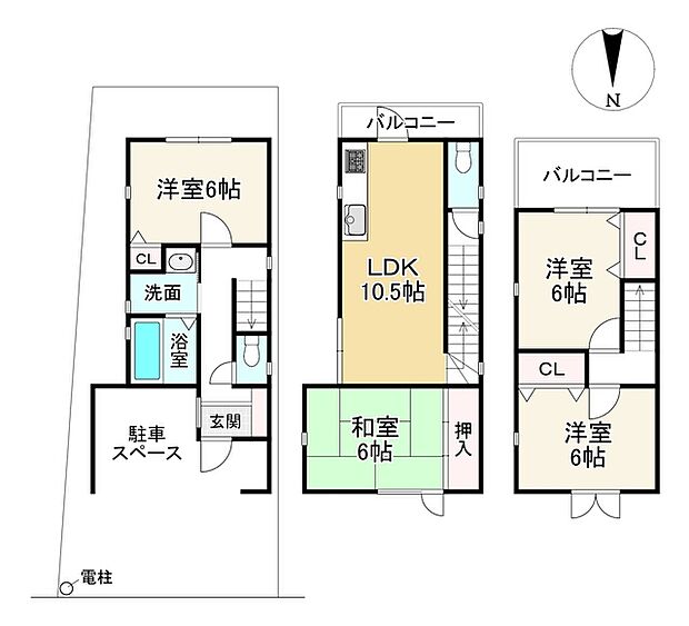 西ノ京御輿岡町(4LDK)の間取り