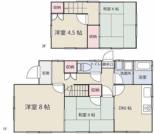 1階が広い間取りなので老後も快適に生活できます。