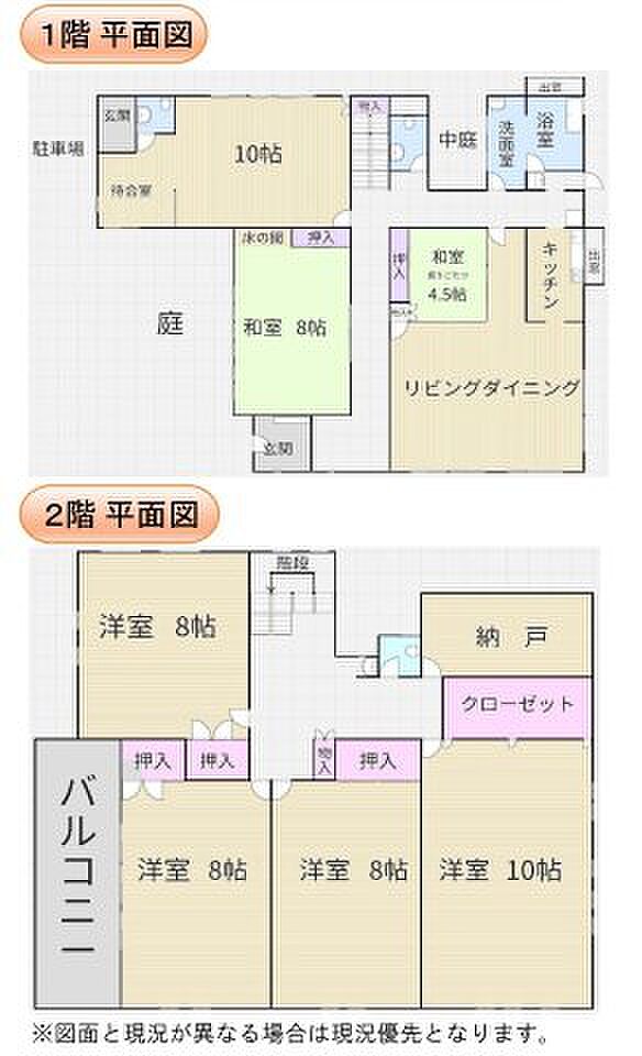 中古戸建の6LDK以上の間取りは、部屋数が多いため、希少価値が高い物件です。子供の多い家族や親子二世帯に適しています。1人1部屋の割り当て出来るほか、親戚、知人が宿泊する部屋を用意することが可能です。