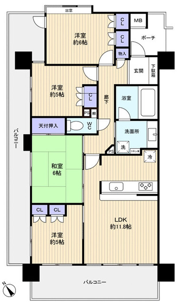 専有面積約78.8？の4LDK