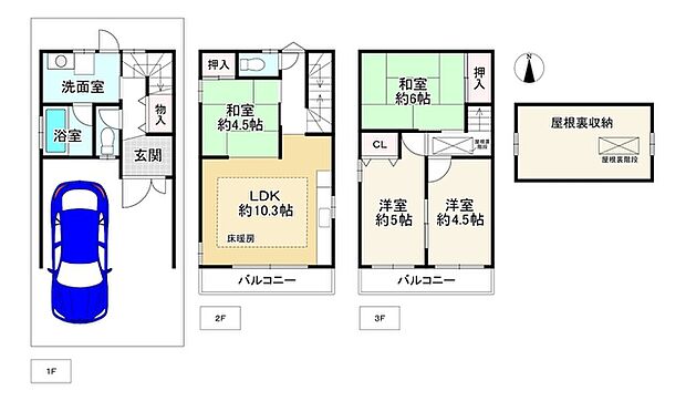 地下鉄千日前線 南巽駅まで 徒歩12分(4LDK)の間取り