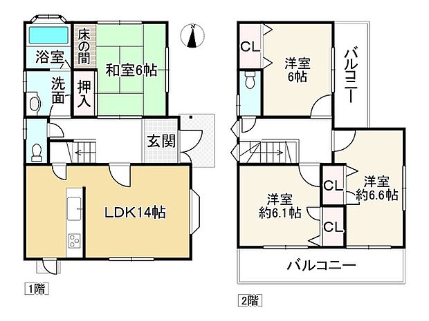 神戸電鉄粟生線 小野駅まで 徒歩7分(4LDK)の間取り