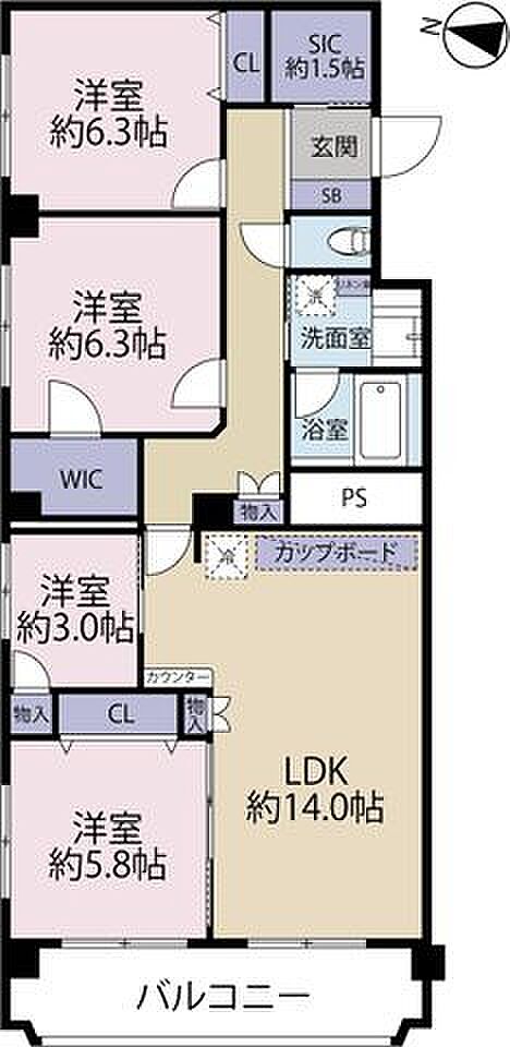 間取図です