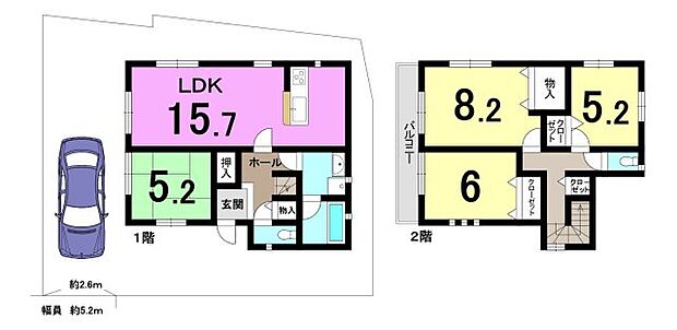 大津市坂本6丁目　中古戸建(4LDK)の間取り