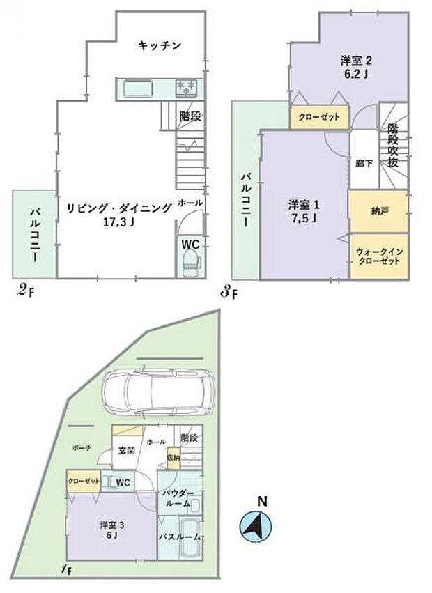 1号棟間取り図