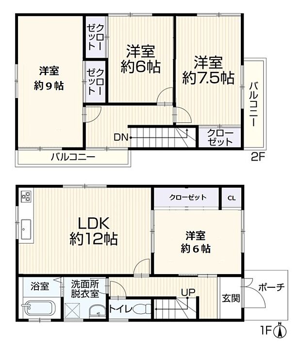 【4LDK＋駐車2台可能】水廻り設備一新！内外装全面リフォーム済み☆食洗機・バス追炊機能・浴室乾燥機・TVモニターホン完備☆2年間の安心保証付き☆（主要な構造部位）