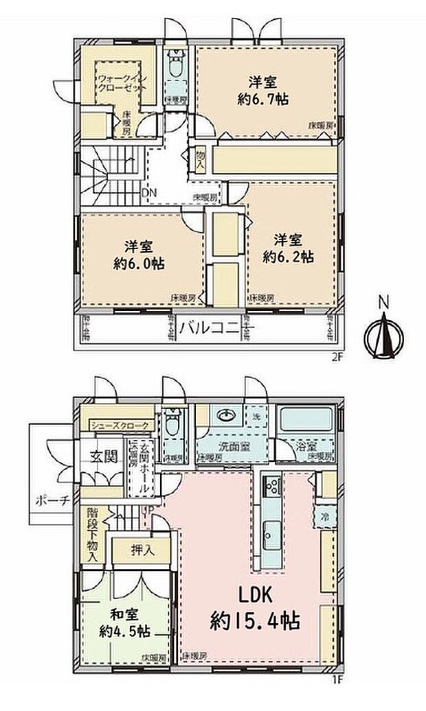 練馬区西大泉4丁目(4LDK)の間取り