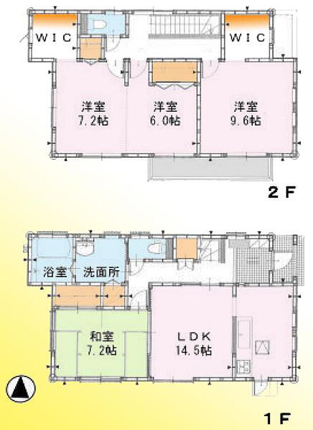 さいたま市北区日進町3丁目/中古戸建て(3LDK)の間取り