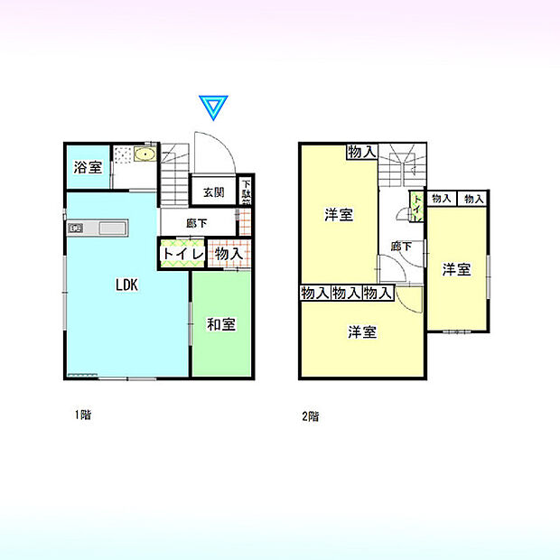 見沼区御蔵(4LDK)の間取り