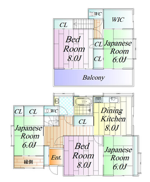 燕沢2丁目(5DK)の間取り