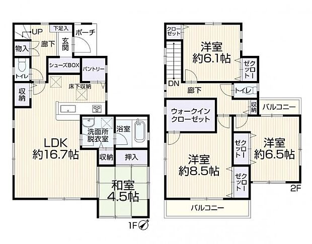 ●4ＬＤＫ+駐車スペース3台●