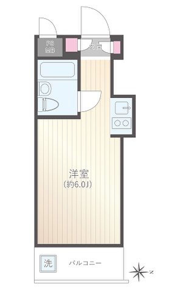 ペガサスマンション経堂(1R) 1階の間取り