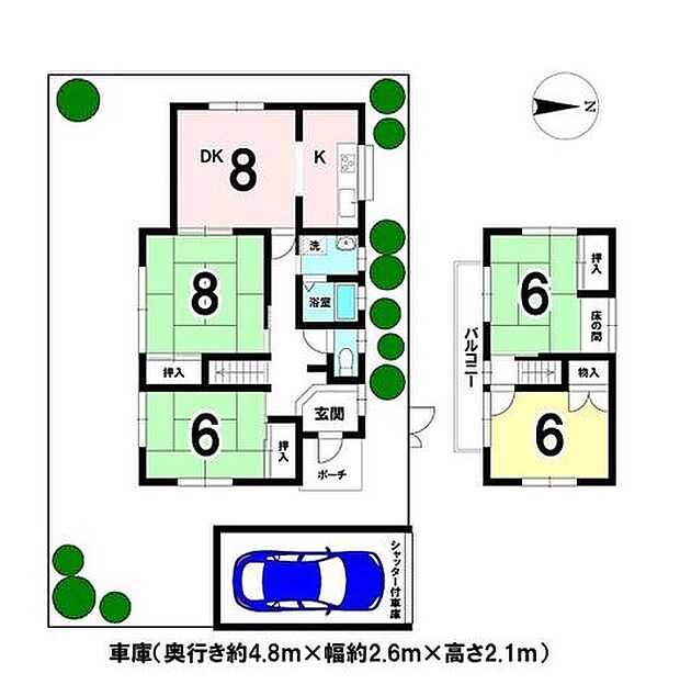 山の手台3丁目　中古戸建(4DK)の間取り