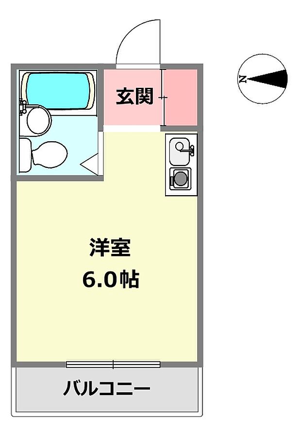 メゾン・ド・アトラー(1R) 1階の間取り