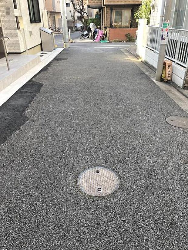 前面道路です。