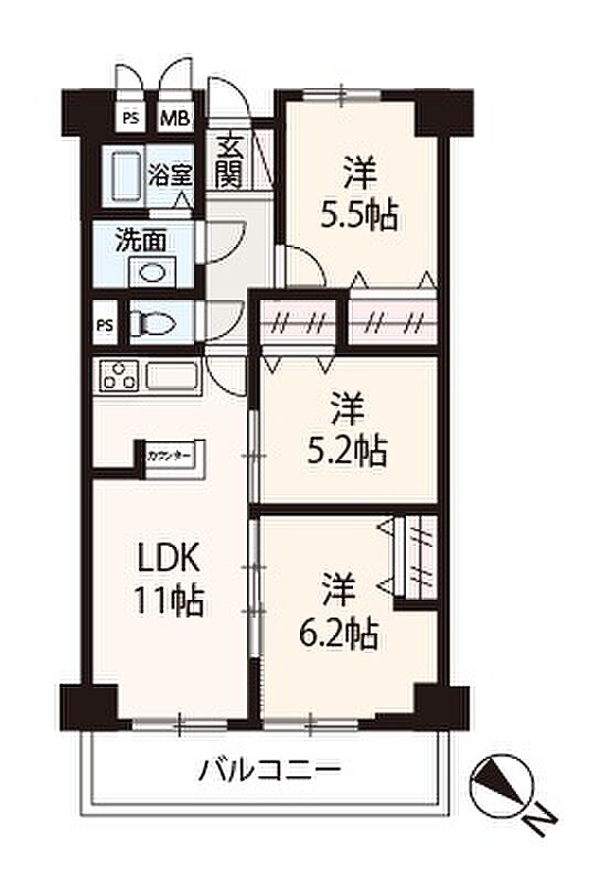 扉の開閉で空間アレンジ可能！3LDKリフォーム物件！物件に関するお問い合わせはお気軽にどうぞ。