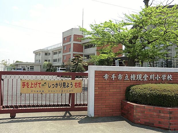 小学校 1000m 幸手市立権現堂川小学校