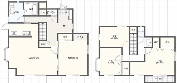 小束山(4LDK)の間取り