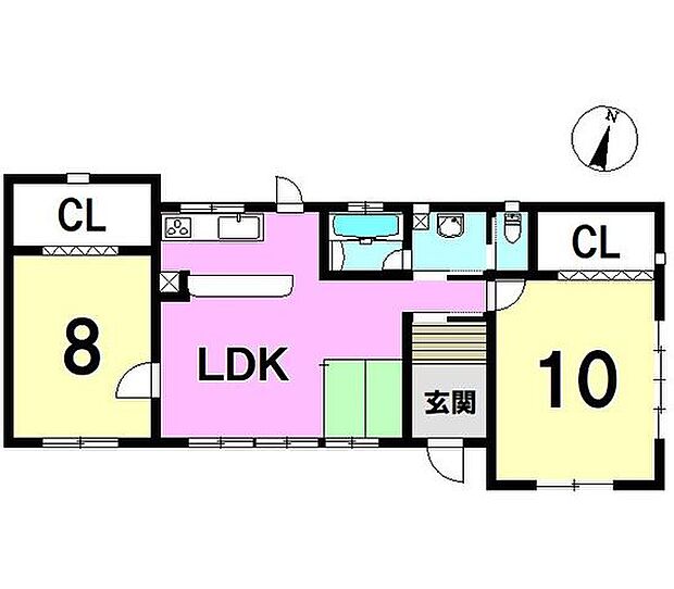 駒場　中古戸建(2LDK)の間取り