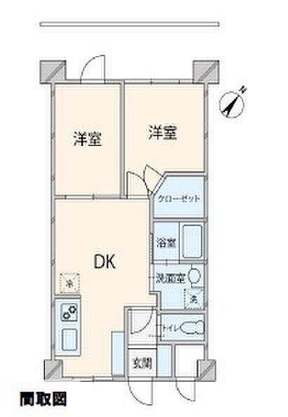 2DK、37.35平米、フルリフォーム済み、エアコン新設1台付き