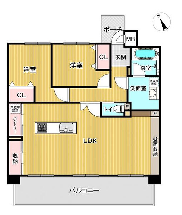 明るい日差しが差し込む開放感のあるLDK!