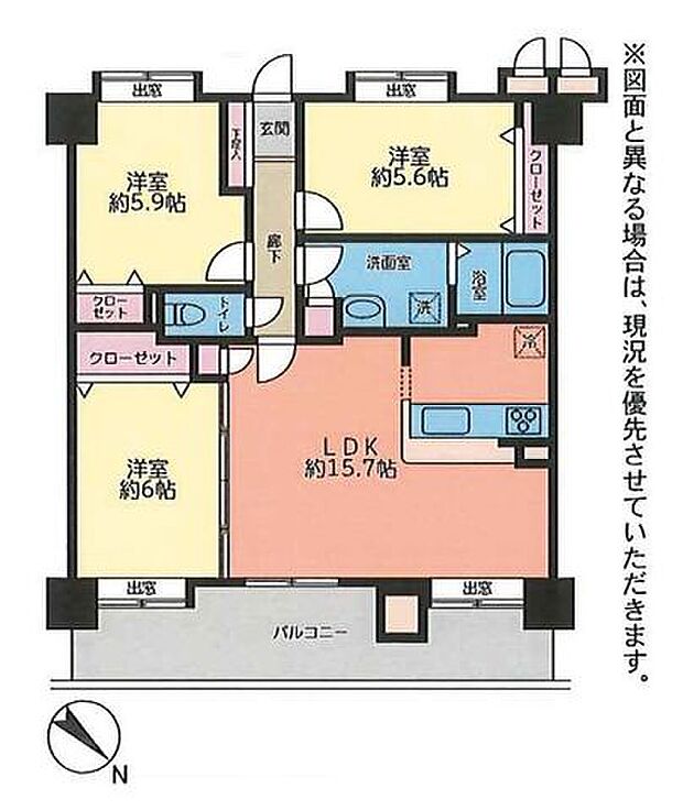 全居室フローリング仕様で家具設置やお掃除も楽々♪各居室はもちろん、リビングや洗面室にも収納が備え付き◎生活感ゼロが目指せます！