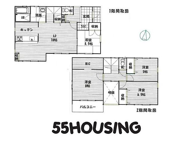 蓮田市西城2丁目　戸建て(4LDK)の間取り