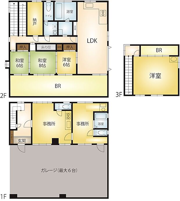 箱根登山鉄道 箱根湯本駅までバス約23分 仙石原小学校前バス停 徒歩2分(4SLDK)の間取り