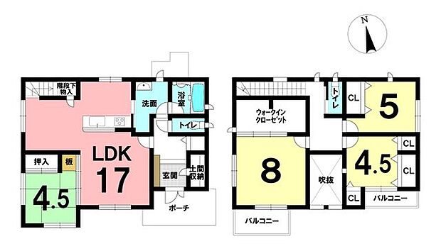 今在家　中古戸建(4SLDK)の間取り