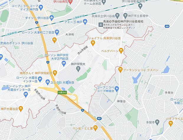 物件現地：神戸市西区伊川谷町有瀬周辺