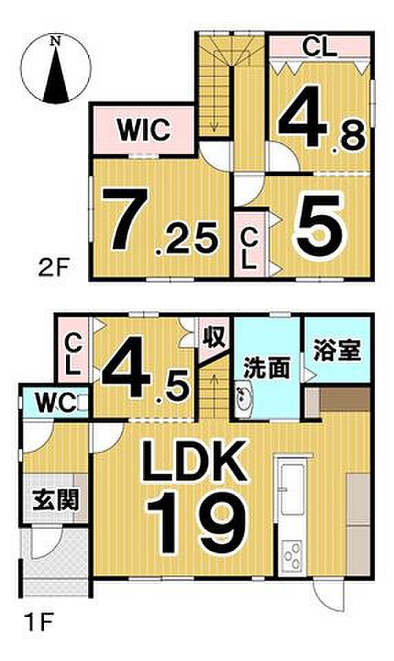 西13条南31丁目　築浅中古戸建(4LDK)の間取り