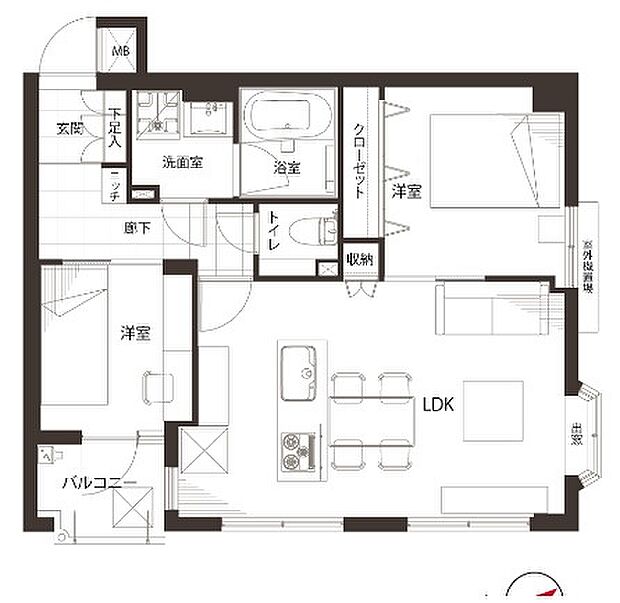 リビングには床暖房あり！