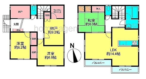 収納豊富で使い勝手の良い間取りです