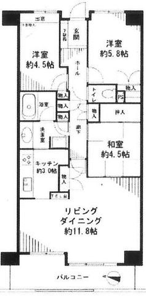 全居室収納付き♪お部屋がスッキリ片付きます。